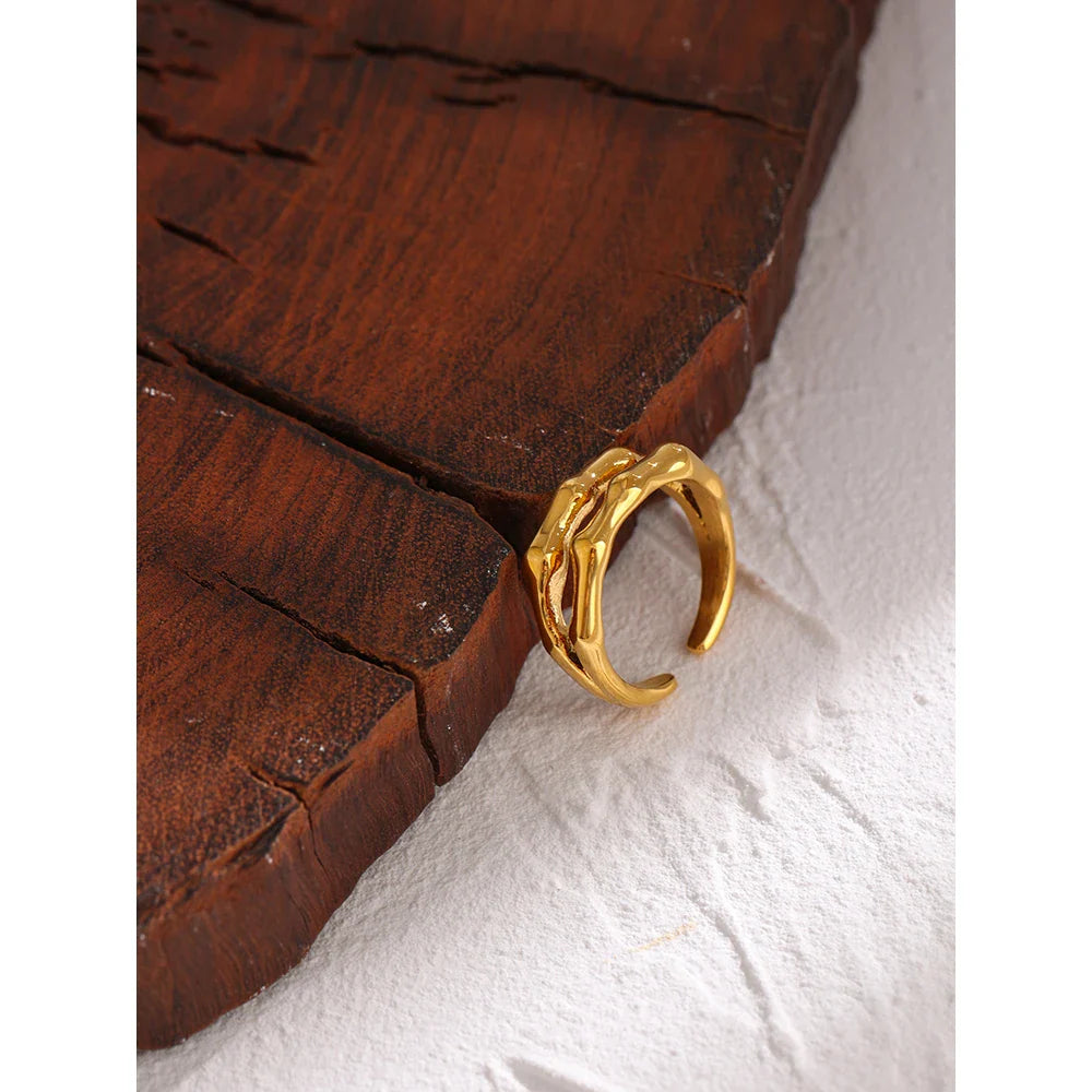 Double Layer Open Ring