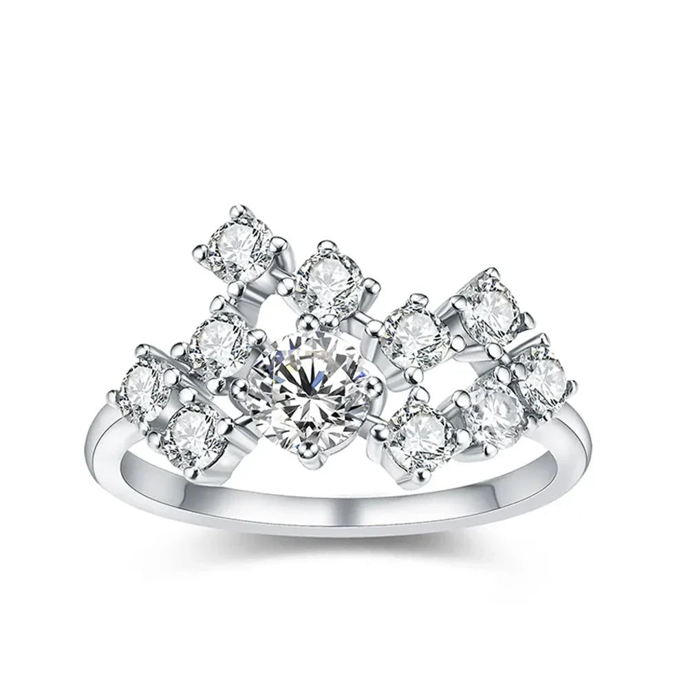 1.5ct Moissanite Sterling Silver Ring